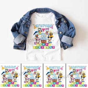 Personalized Disney Birthday Shirt, Best Birthday Ever, Disney Birthday Boy Girl, Disney Birthday Squad, Mickey & Friends Birthday Trip Tees