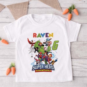 Avengers Birthday Shirt, Superhero Shirt, Superhero Birthday Shirt, Birthday Superhero, Matching Family T-Shirt, Superhero Family Shirt