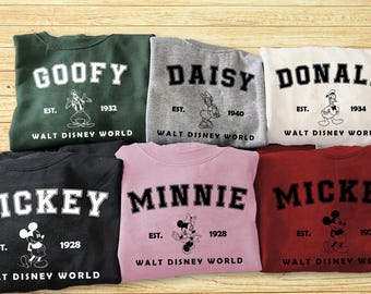 Comfort Colors® Vintage Mickey Minnie Mouse Shirt, Disney Mickey 1928 T-Shirt, WDW Mickey and Friends Group Shirt, Disneyland Matching Tee