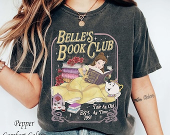 Belle's Book Club Tale As Old As Time Est 1991 T-Shirt, Beauty And The Beast Shirt, Belle Princess Tee, Disneyland Trip Family Matching Tee
