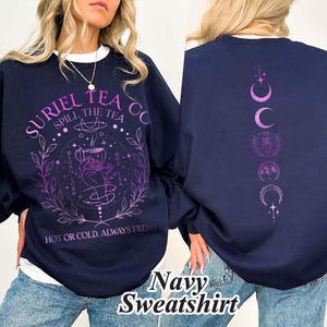 Retro Suriel Tea Co Spill The Tea Sweater, Hot Or Cold Always Fresh Tee, Acotar Velaris Book Shirt, Literary Baby Tee, The Night Court Shirt