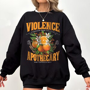 Suéter de Violence Apothecary, camiseta Fourth Wing, camiseta Dragon Rider, camiseta Basgiath War College, camiseta inspirada en la serie Empyrean, regalo literario imagen 8