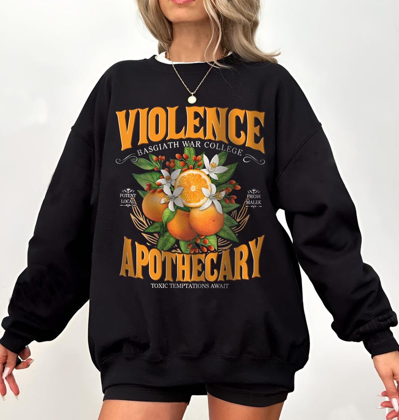 Suéter de Violence Apothecary, camiseta Fourth Wing, camiseta Dragon Rider, camiseta Basgiath War College, camiseta inspirada en la serie Empyrean, regalo literario imagen 8