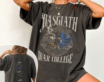 Camiseta del Colegio de Guerra Basgiath, Camiseta de la Cuarta Ala, Camiseta Jinete de Dragón, Merchandising para lectores de Romantasy, Serie Empírea, Sudadera universitaria de fantasía