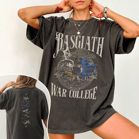 Basgiath War College T-Shirt, Fourth Wing Shirt, Dragon Rider Tee, Romantasy Reader Merch, The Empyrean Series, Fantasy College Sweatshirt