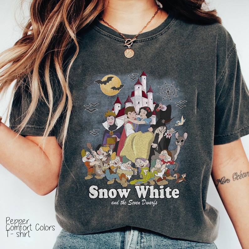 Snow White and the Seven Dwarfs Shirt, Disneyland Vacation Tee, Snow ...