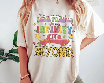 Camiseta vintage "To Infinity And Beyond", camiseta de Disney Friends, camiseta de Disney Toy Story, camiseta a juego de Toy Story, camiseta de Disneyland Family Vacation