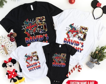 Custom Spidey Birthday Shirt, Spidey and His Amazing Friends Birthday Shirt, Spidey T-shirt, Toddler Birthday Tee, Superhero Birthday Shirt