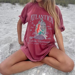 Disney Atlantica Little Mermaid Est 1989 Shirt, Disney Ariel Mermaid Princess Shirt, Magic Kingdom Tee, Walt Disney World Vacation Trip Tee image 3
