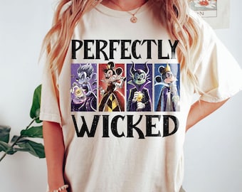 Perfectly Wicked Mickey Shirt, Bad Witches Club Tee, Villain Squad T-Shirt, Disney Villains Matching Tee, Family Trip Gift, Trick Or Treat