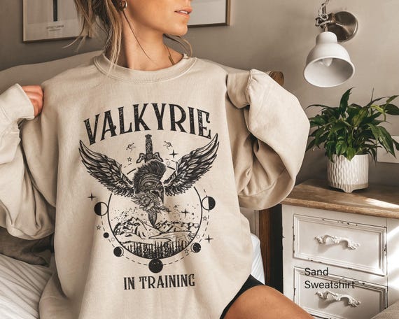 Vintage Valkyrie In Training T-Shirt, Bookish ACOTAR Bibliophile Shirt, Gift For Romantasy Reader, Nesta Emerie Gwyn Tee, Nessian Apparel