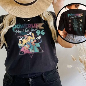 Disney Powerline Stand Out Tour 94 Sweatshirt, 90er Jahre Ein Goofy Film T-Shirt, Magic Kingdom Shirt, Disneyland Trip Pullover, Disney World Tour Shirt Bild 4
