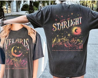 Velaris City of Starlight T-Shirt, The Night Court Tee, House of Wind Book, Court of Thorn and Roses Court, Rhysand Quotes, Book Lover Gift