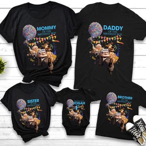 Disney Pixar Up Shirt, Adventure Awaits Rainbow Balloons Tee, Disneyland Vacation Gift, Disney Up Movie T-Shirt, Paradise Falls Sweatshirt