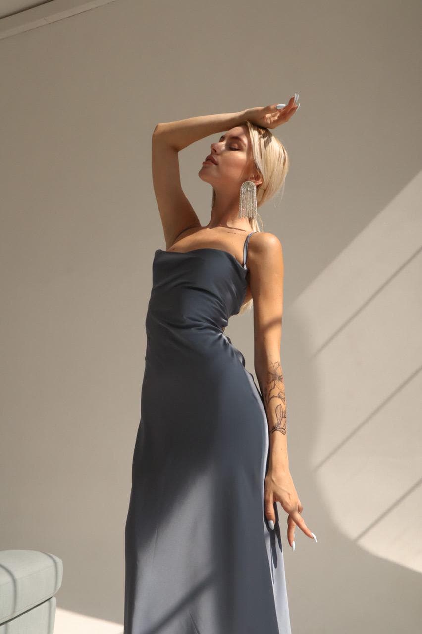 grey slip dress midi Warehouse Women's Sequin Lace Trim Square Neck Midi Slip Dress in Gun Metal | Size: 8
