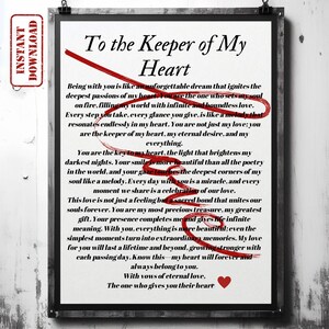 Arte romântica digital de amor - Presente personalizável para quem você ama - Decoração de parede personalizada para alguém especial - Lembrança significativa
