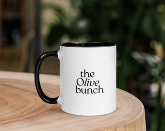 The Olive Bunch Mug with Pop of Color Inside