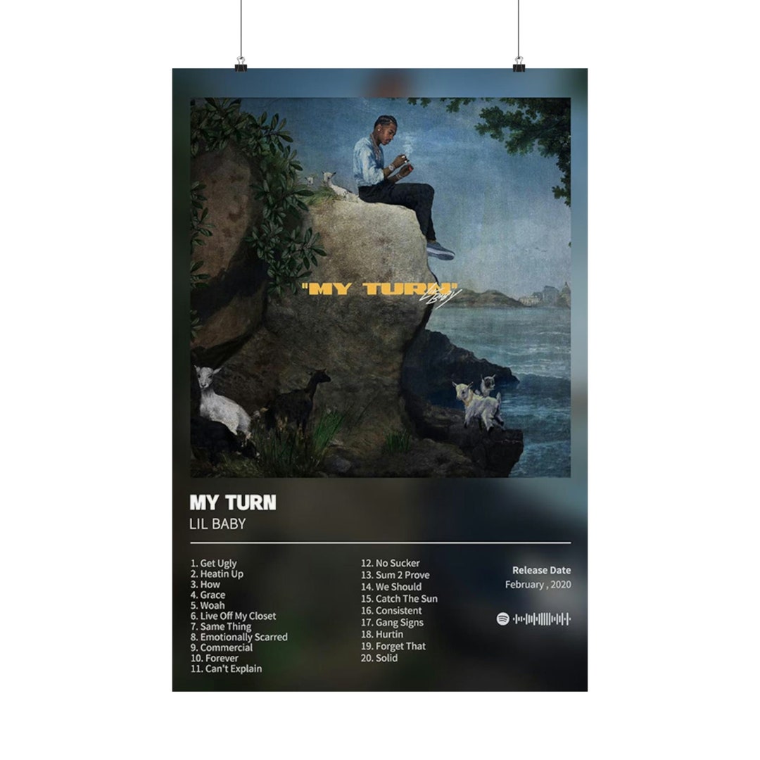 My Turn Lil Baby Album Custom Posters Album Tracklist Etsy