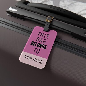 Personalized Luggage Tag - Custom Travel Accessory, Unique Gift for Travelers, Stylish Bag Tag, Vacation Essentials, Perfect for Holiday