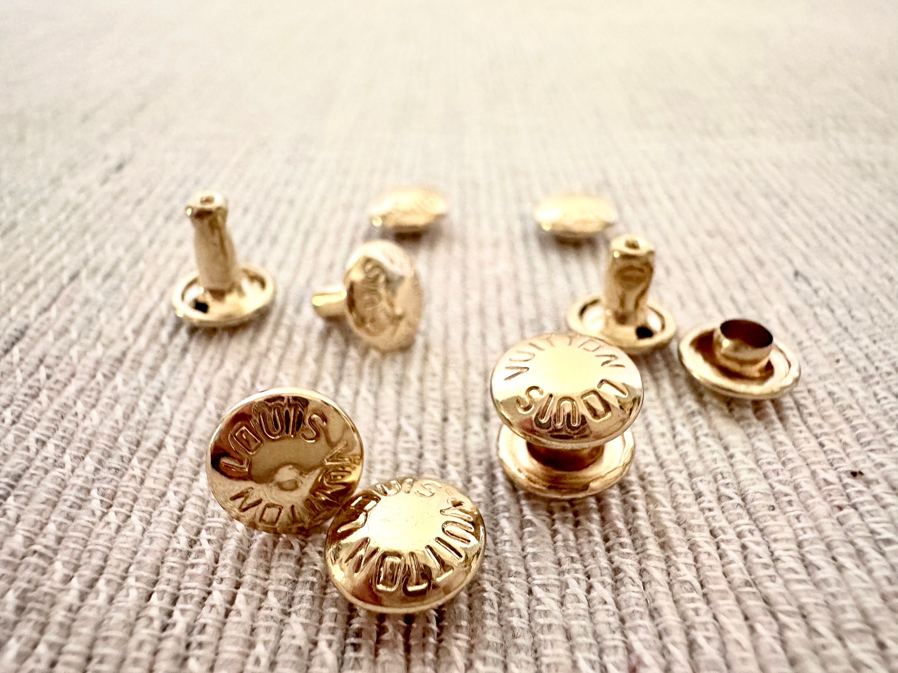 50 Sets 10mm Snap Fastener Rose Gold Snap Buttons Clothing Button Coat Snap  Button Sewing Fastener Purse Leather Craft 