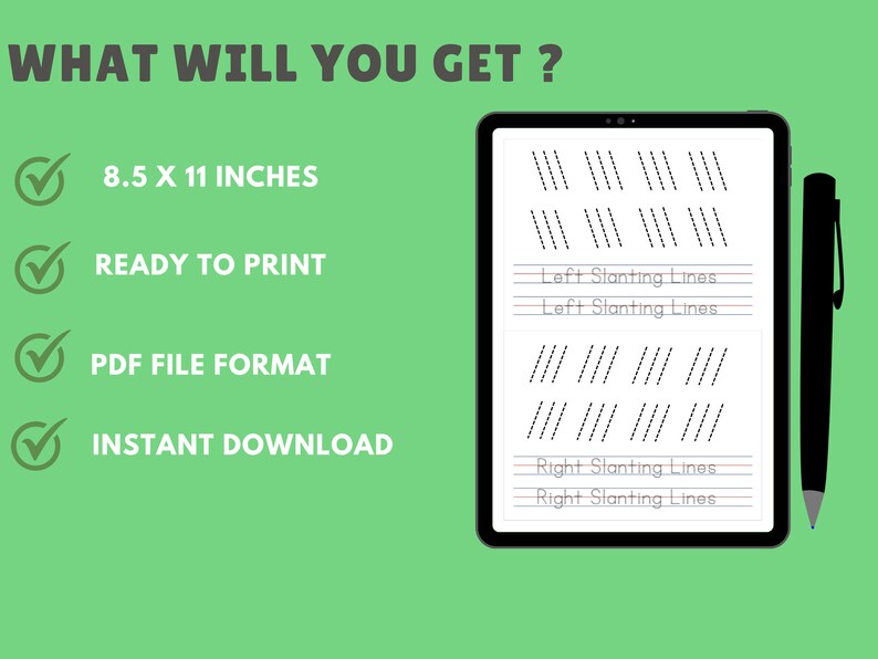 Line Tracing Worksheet, Basic Line Tracing, Printable Line Tracing ...
