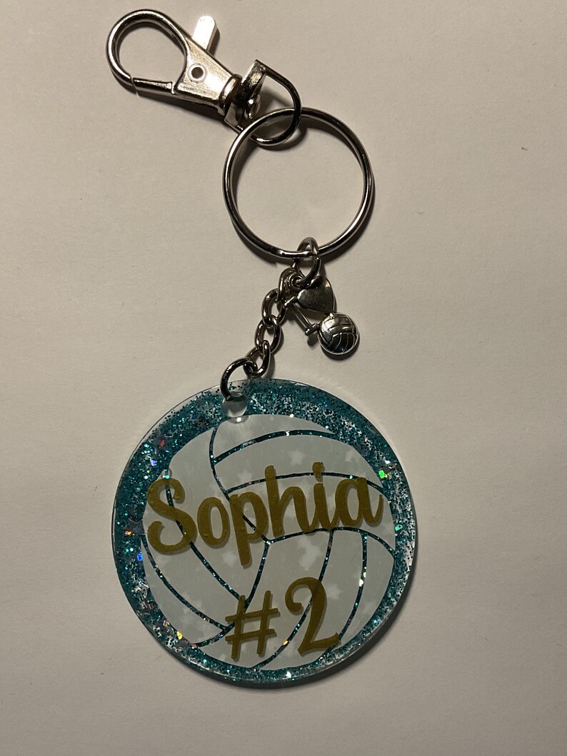 Custom Volleyball Bag Tag With or Without Ribbon. Etsy