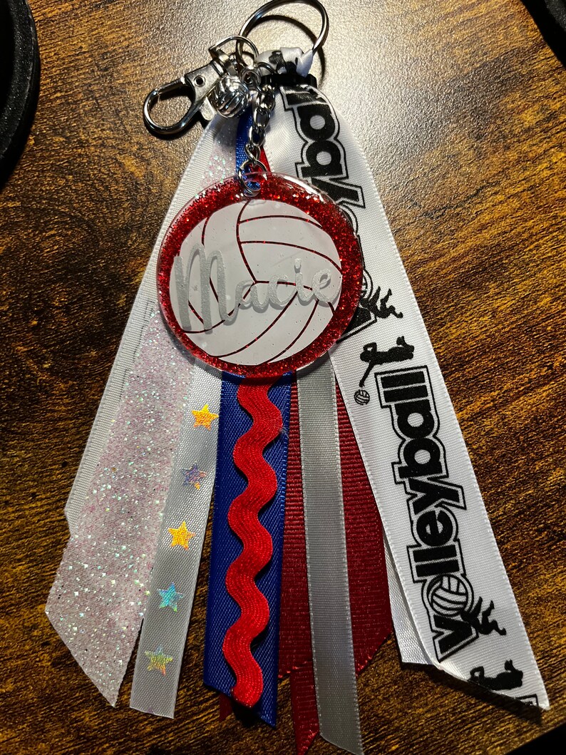 Custom Volleyball Bag Tag With or Without Ribbon. Etsy