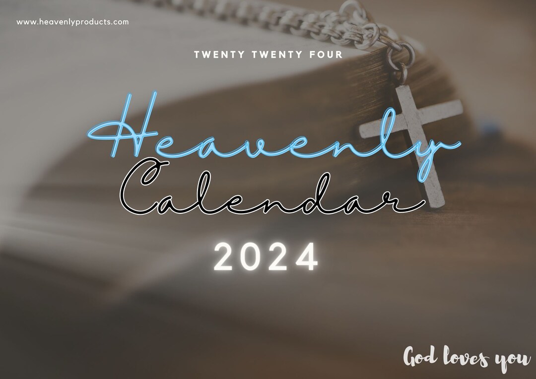Heavenly Products Calendar 2024 Daily Heavenly Vibes Etsy
