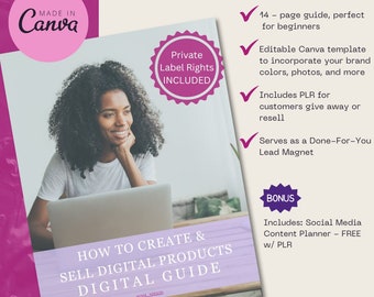 How to Create and Sell Digital Products | Social Media Guide | Digital Marketing | PLR | Canva Template | DFY Lead Magnet | eBook Template
