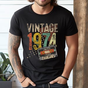 Regalos para 51 años, edición limitada de 1974, camiseta, sudadera, sudadera con capucha y bolso de mano - 248233