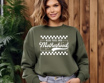 Sweatshirt mother hood, mom gift, custom sleeve, personalized sweatshirt, mother day