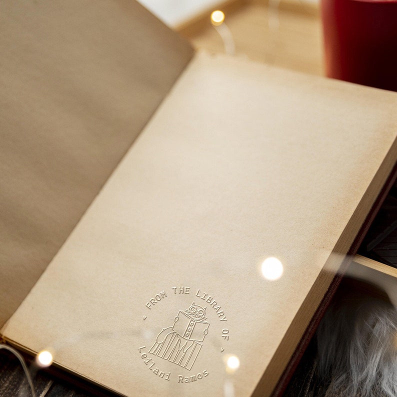 Book Embosser Personalized,custom From the Library of Book Embosser,book Stamp,library Embosser