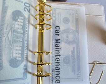 A6 Matte laminierte Pergamin Cash Budgeting Umschläge