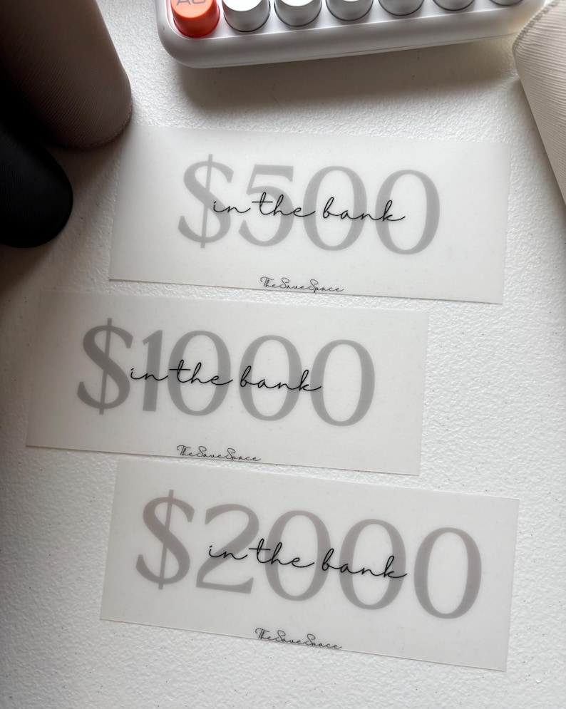 Cash Stuffing Placeholders | Matte Laminated image 5