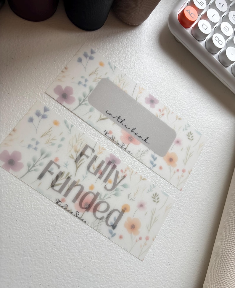 Cash Stuffing Placeholders | Matte Laminated image 9