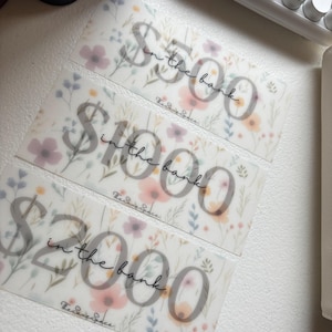 Cash Stuffing Placeholders | Matte Laminated image 8