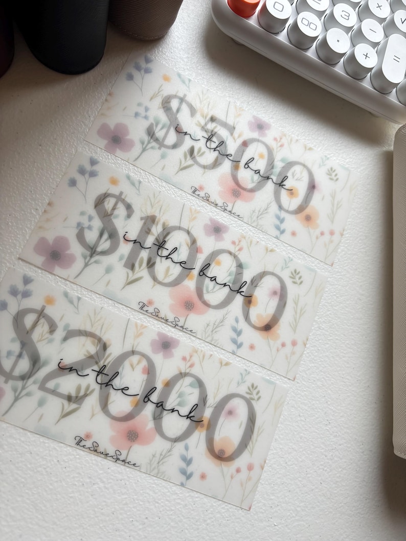 Cash Stuffing Placeholders | Matte Laminated image 8