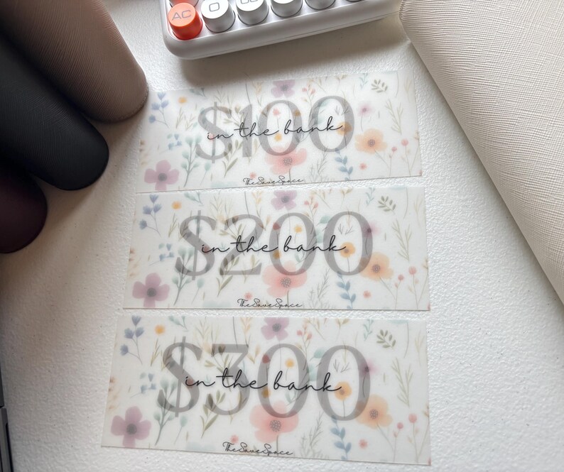 Cash Stuffing Placeholders | Matte Laminated image 7