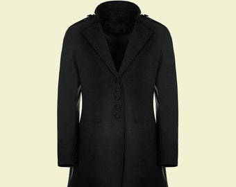 Mens knee length overcoat best sale