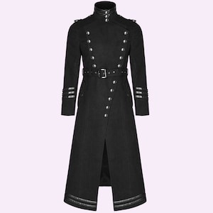 Mens military style coat sales