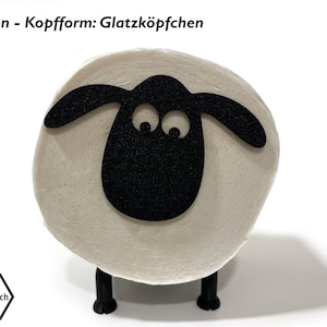 Funny toilet paper holder sheep Bathroom decoration black Toilet paper holder WC Replacement roll holder Glatzköpfchen