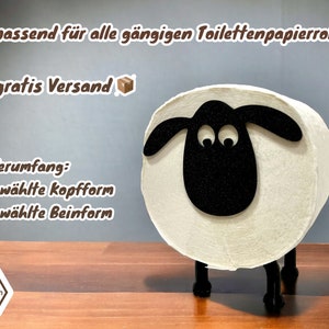 Funny toilet paper holder sheep Bathroom decoration black Toilet paper holder WC Replacement roll holder image 3