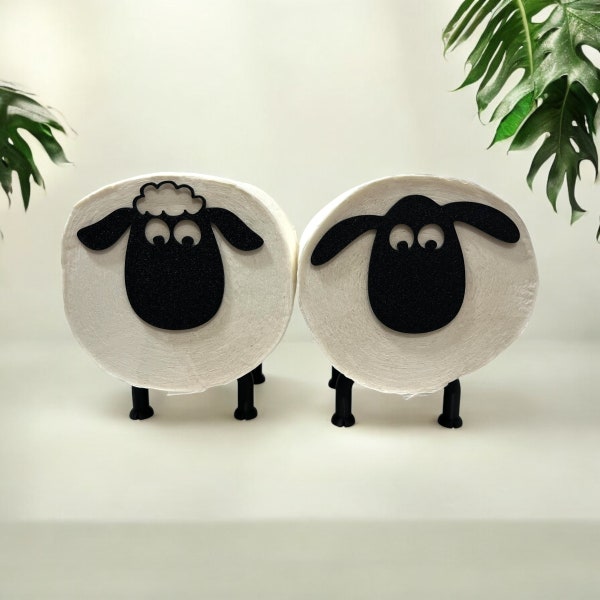 Toilettenpapierhalter Schaf Design - 3-tlg. Space Saving Badezimmer Organizer