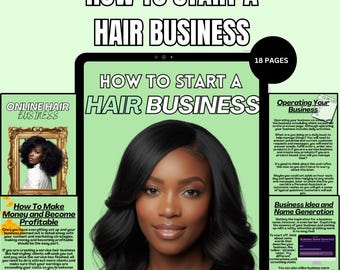 Ebook sul business dei capelli: guida all'avvio e progetto per il successo aziendale