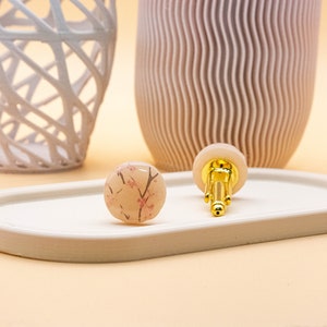 桜の丸型カフスボタン 日本の桜の花 ファッション スタイル トレンド ビジネス 装い 花嫁の父 花婿の付添人への贈り物 | C105
