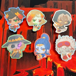 Hades // Hades 2 Die-cut sticker — Zagreus, Melinoe, Thanatos, Megaera, Charon, Hypnos