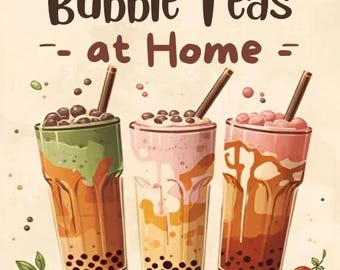 Bubble Tea Recipe Book Cheats Guide to Professional Bubble Tea at Home  Xmas Gift Download Stocking Filler Fruity Bubble Tea Milk Bubble Tea