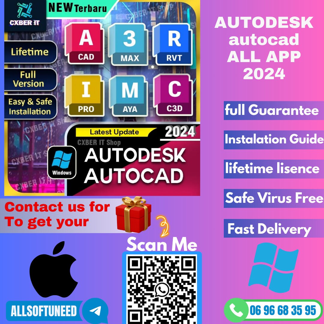 Autodesk Autocad All Apps 2024 WIN AND MAC Activation Key Read ...