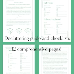 Comprehensive home decluttering checklists, hints, tips, advice and solutions to help you create a minimalist home Minimalism in Minutes image 1