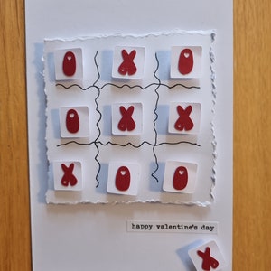 XOXOXO Game Board card hand made